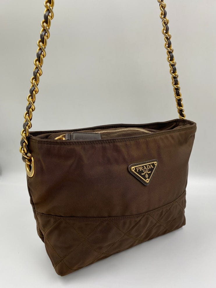 Prada Crossbody Bag Nylon Brown