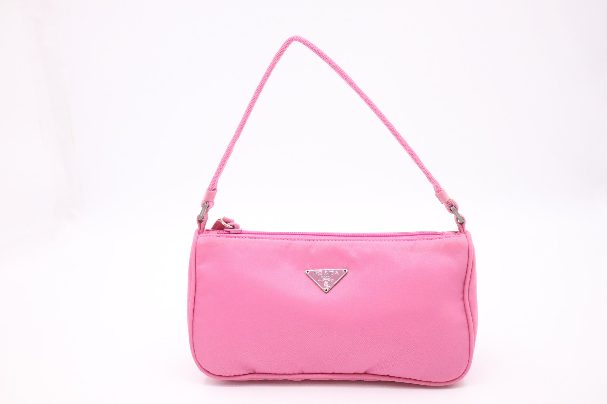 Prada Shoulder Bag In Nylon Pink