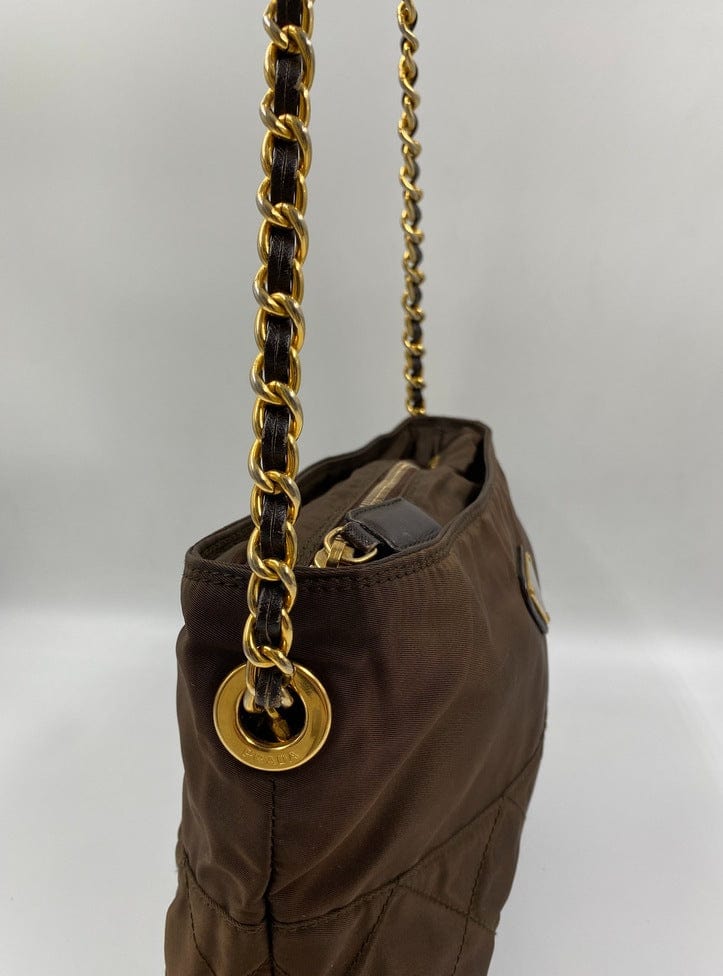 Prada Crossbody Bag Nylon Brown