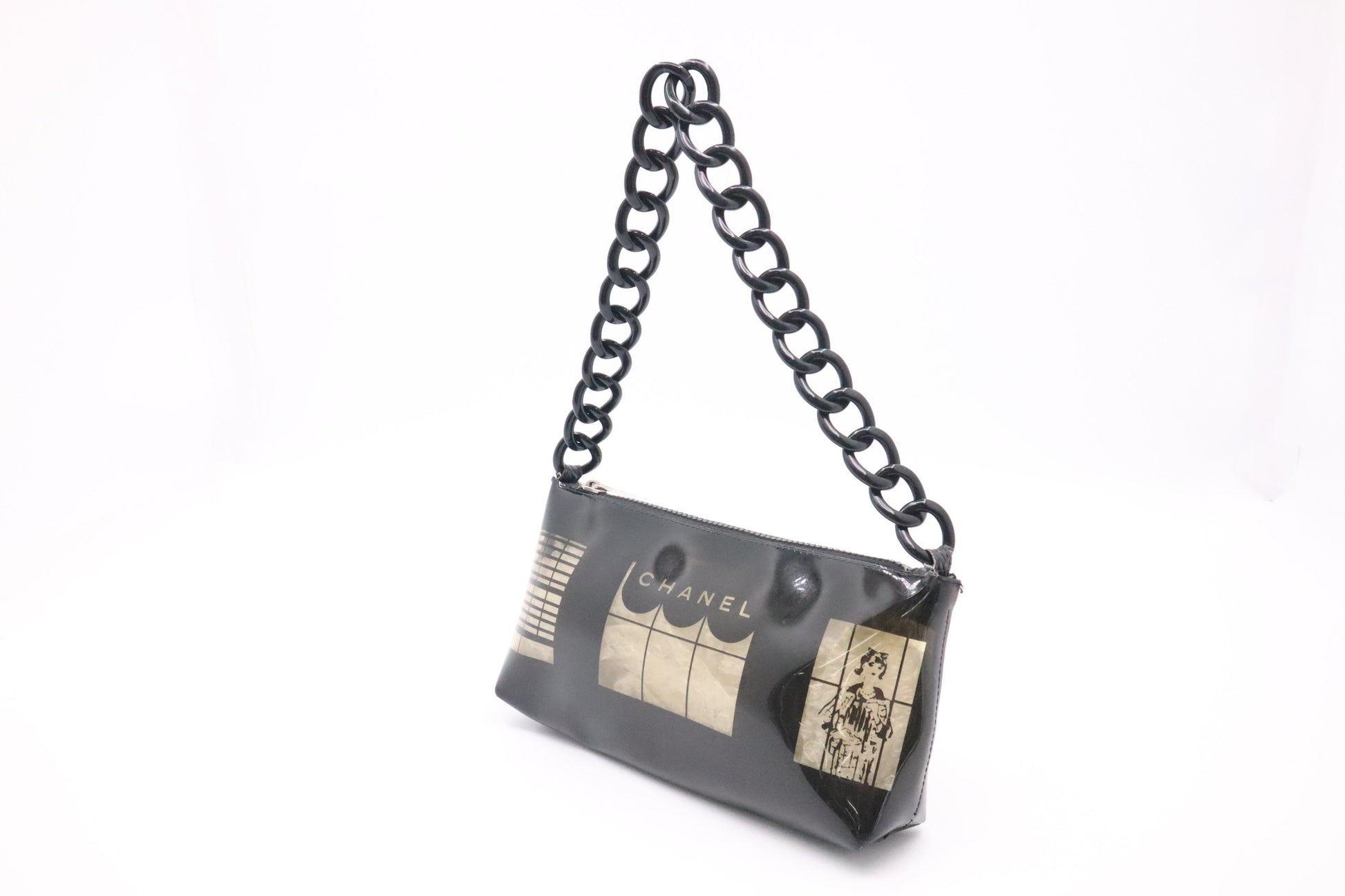 Chanel Pochette Vinyl Clutch Bag