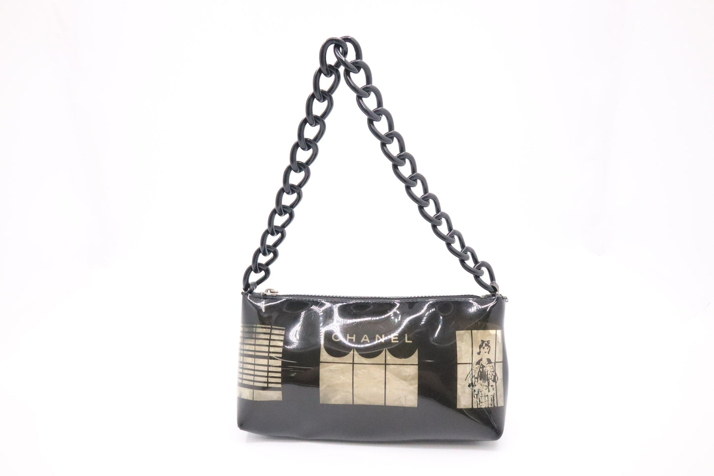 Chanel Pochette Vinyl Clutch Bag