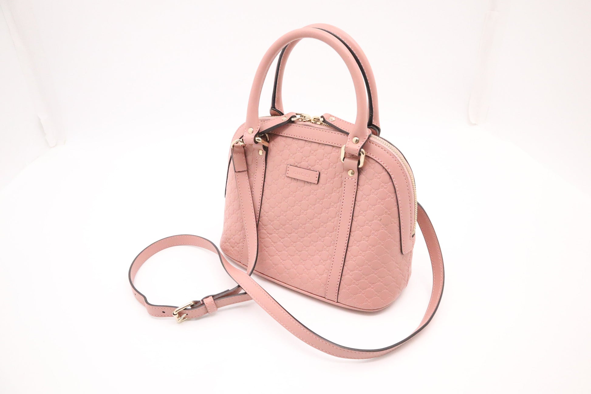 Gucci Dome Blush Microguccissima Leather Pink Mini Bag
