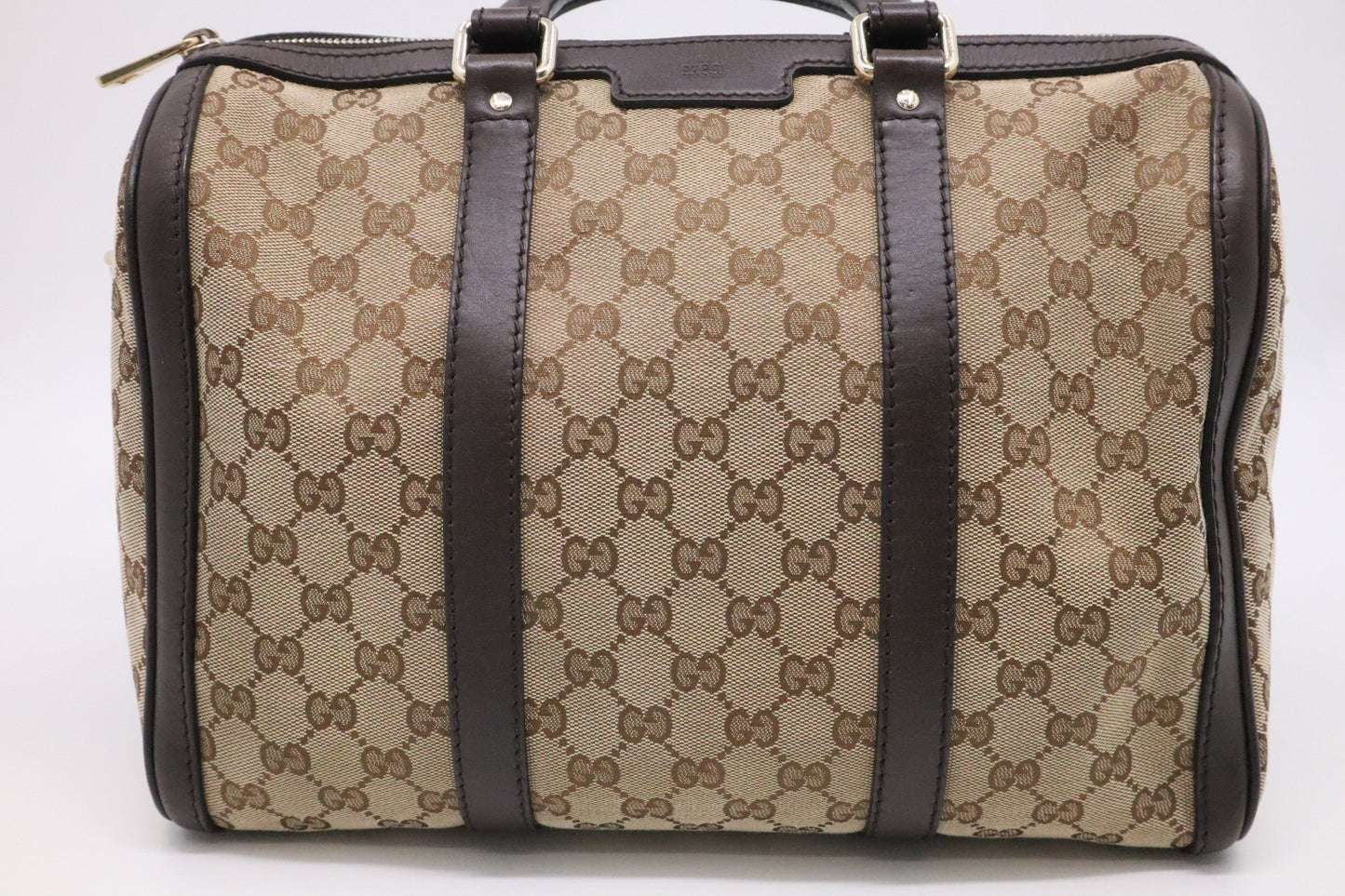 Gucci Boston GG Canvas Brown Handbag