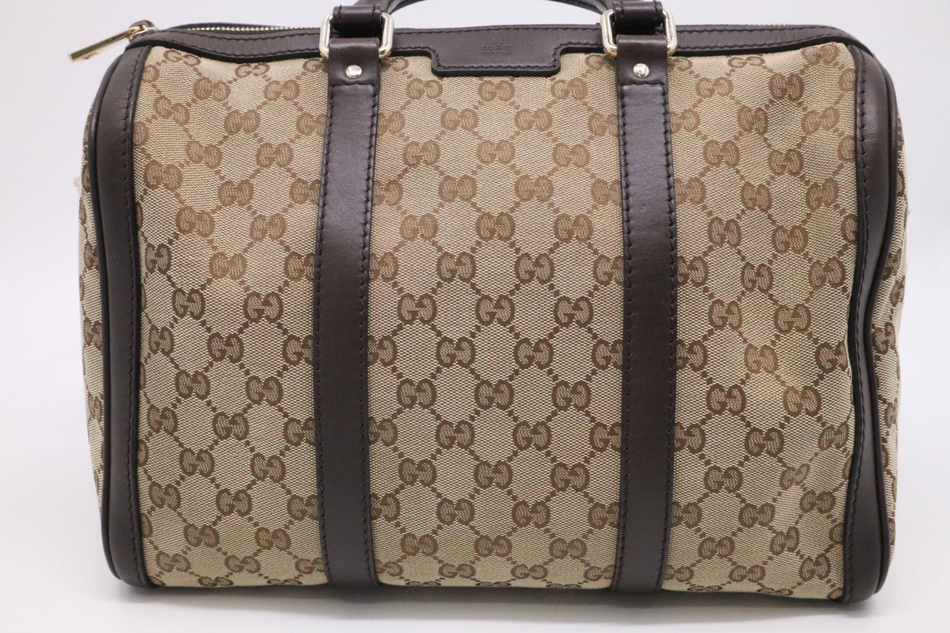 Gucci Boston GG Canvas Brown Handbag