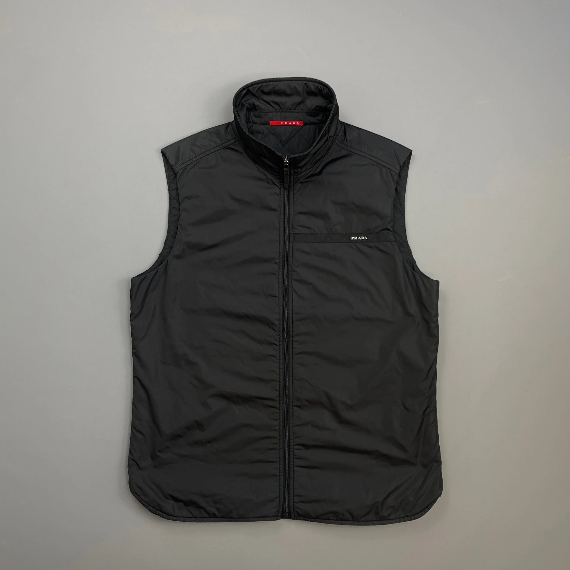 Prada Handbag Sport Gilet Vest Nylon Quilted Black