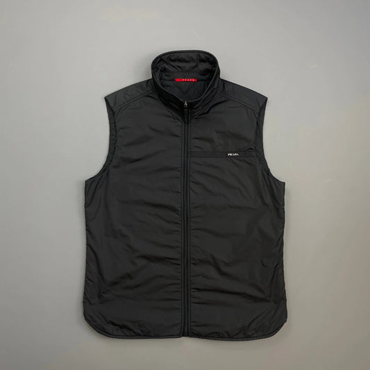 Prada Handbag Sport Gilet Vest Nylon Quilted Black
