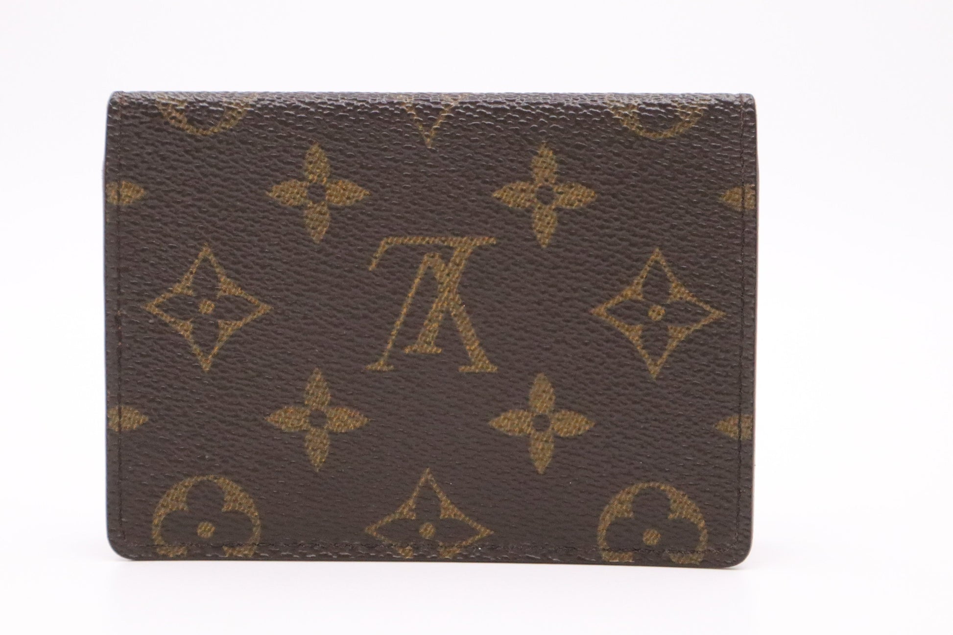 Louis Vuitton Card Monogram Canvas Wallet Case Canvas 1