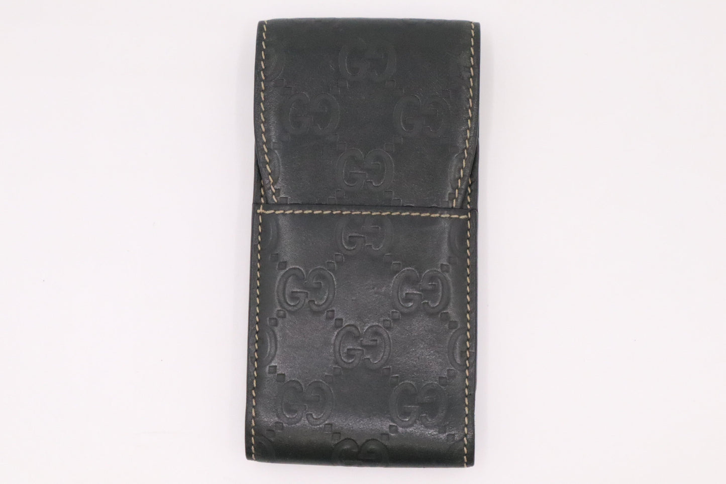 Gucci Cigarette Case In Dark ssima Handbag Leather Green Travel Bag