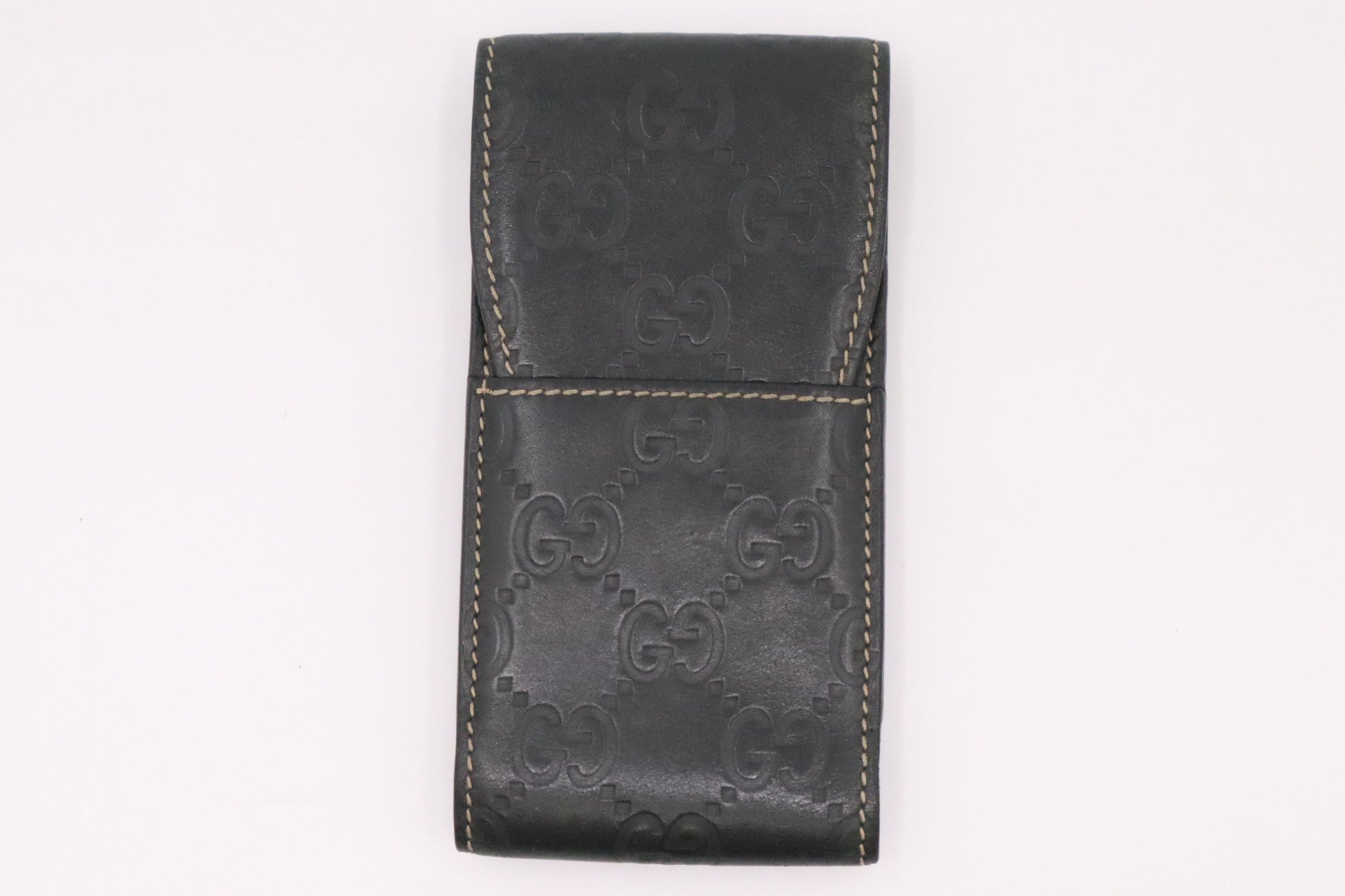 Gucci Cigarette Case In Dark ssima Handbag Leather Green Travel Bag