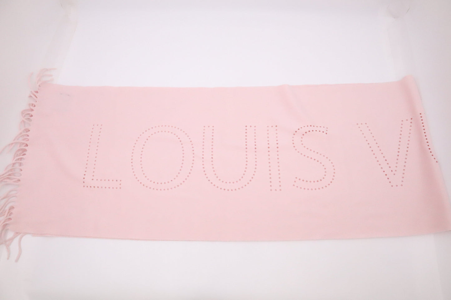 Louis Vuitton Perforated Scarf Cashmere Pink