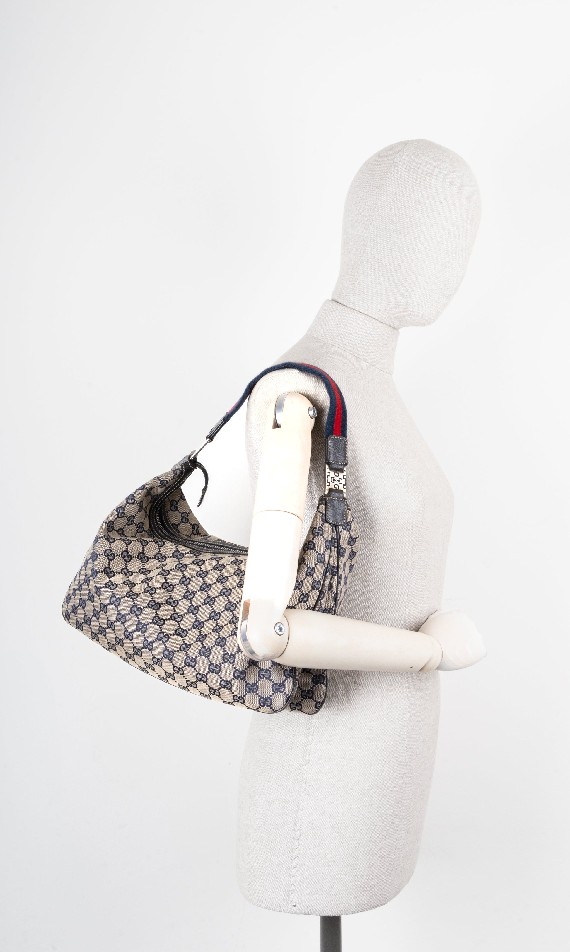GUCCI GG Canvas Hobo Bag