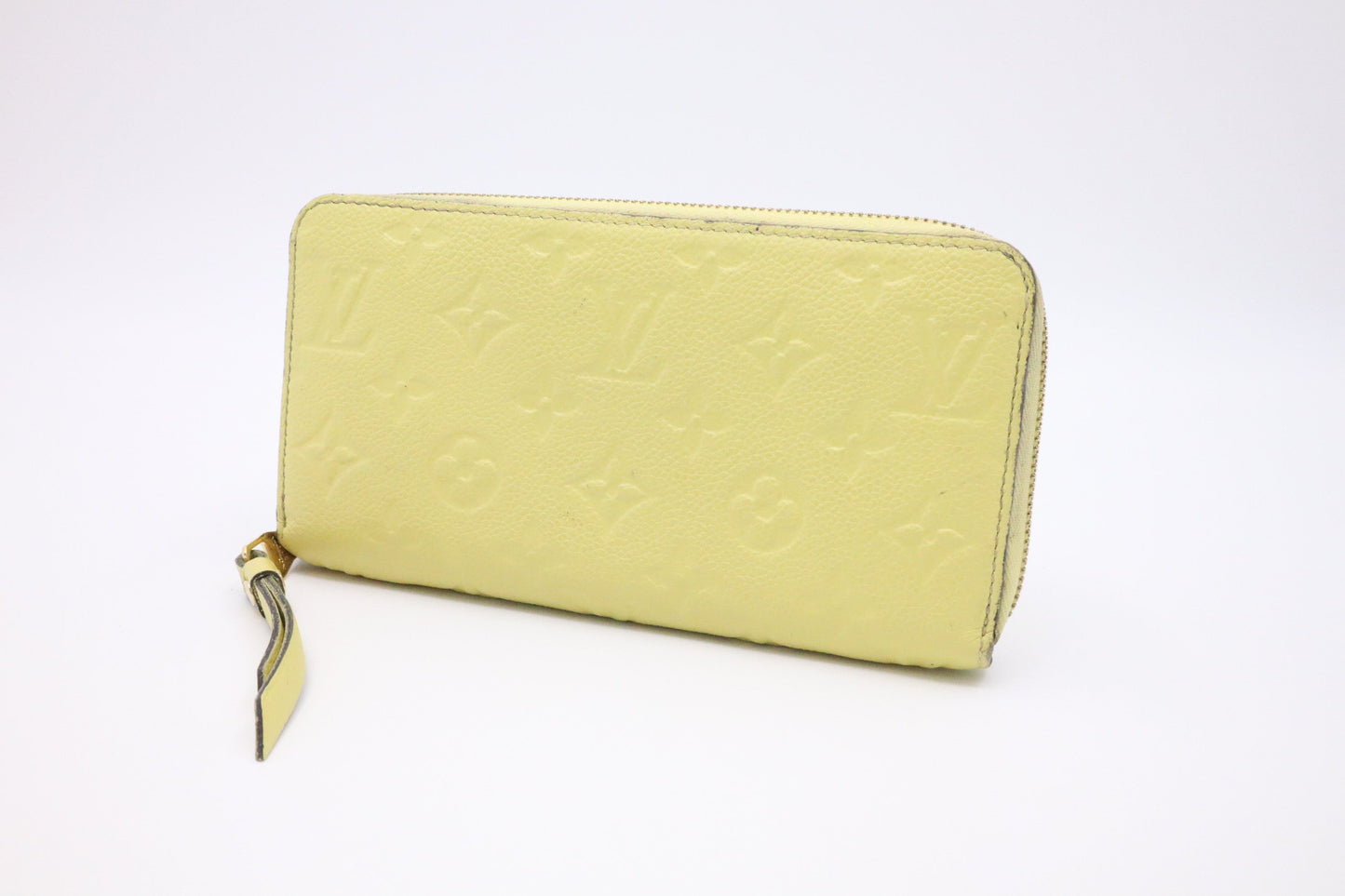 Louis Vuitton Long Zippy Yellow Empreinte Leather Wallet Case