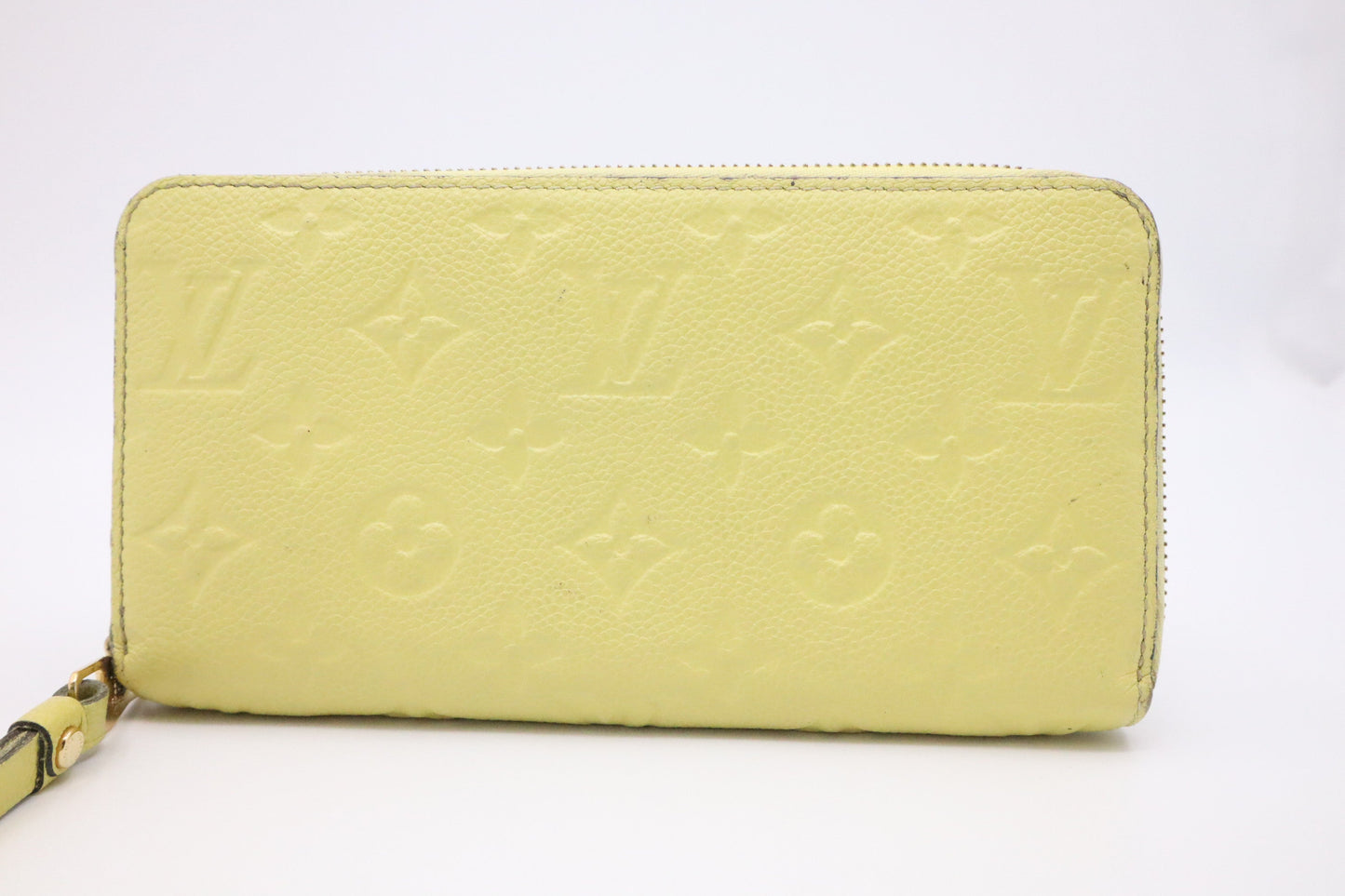 Louis Vuitton Long Zippy Yellow Empreinte Leather Wallet Case