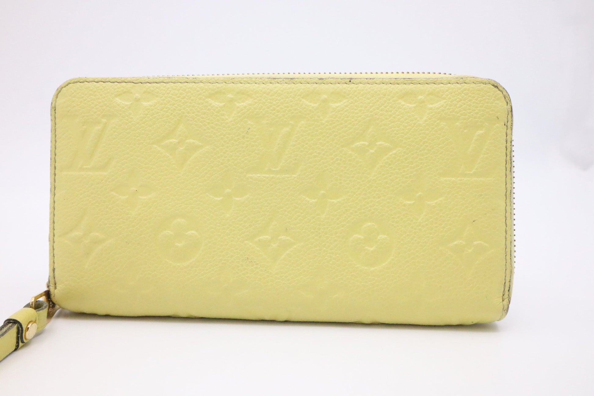 Louis Vuitton Long Zippy Yellow Empreinte Leather Wallet Case
