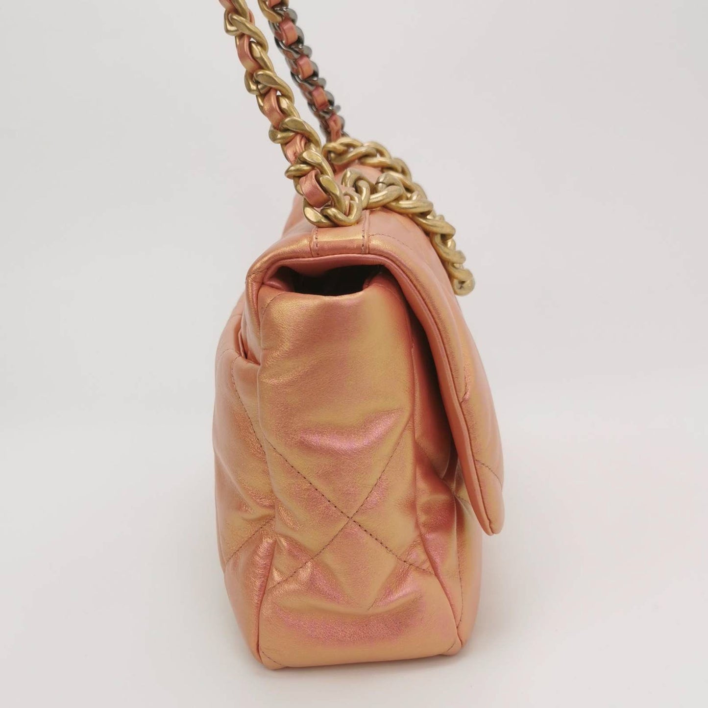 Chanel 19 Iridescent Pink Crossbody Bag