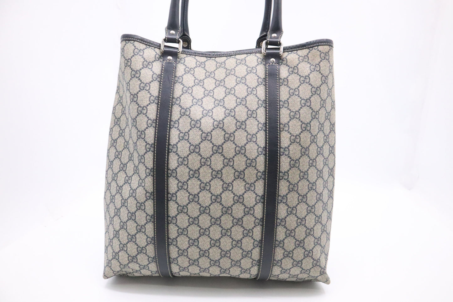 Gucci GG Supreme Canvas Navy Tote Bag