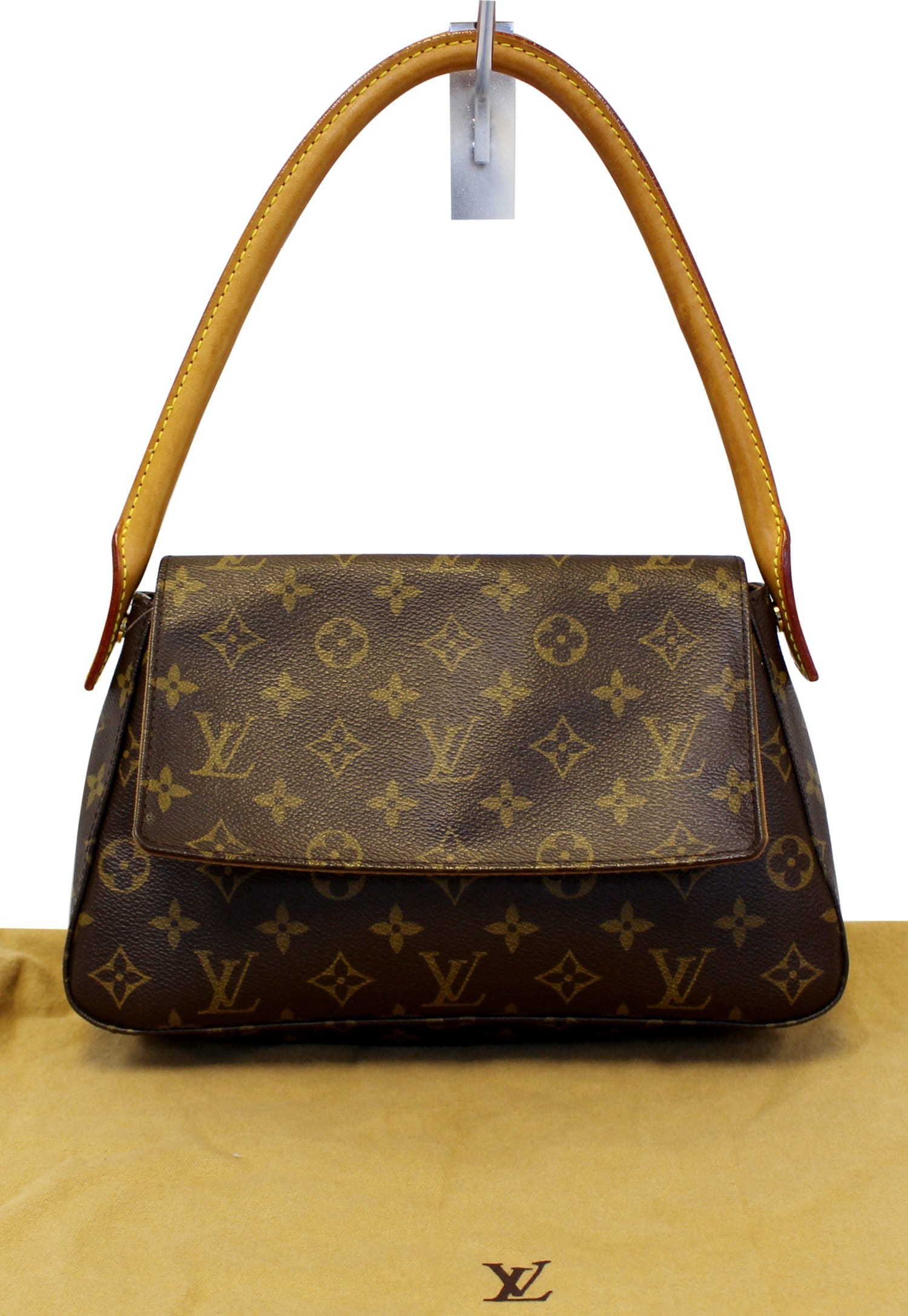 Louis Looping Pm Satchel Bag Canvas Monogram Travel Bag