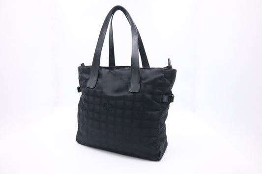 Chanel New Line Black Canvas Travel Bag Canvas 1