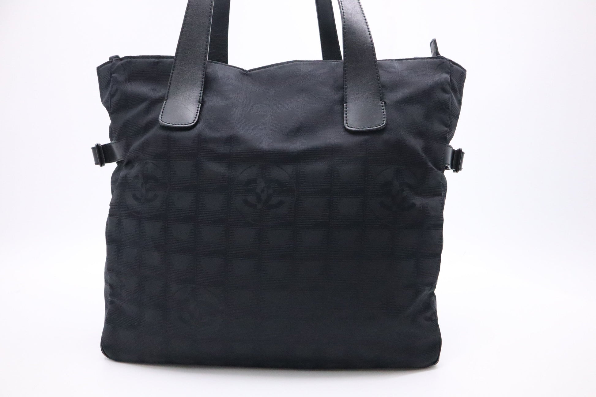 Chanel New Line Black Canvas Travel Bag Canvas 1