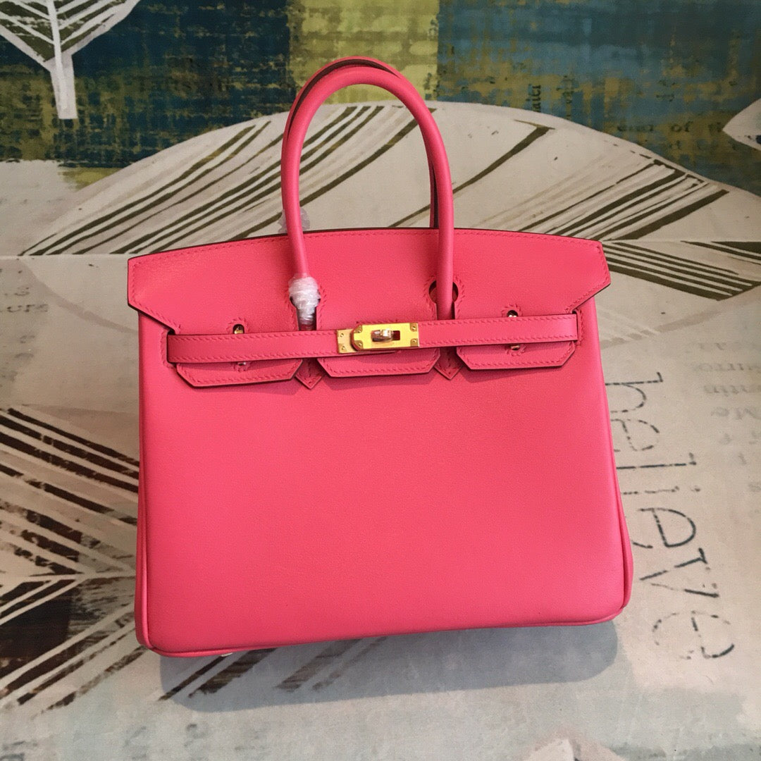 Top Quality Birkin Dark For Women Toned Pink Gold Travel Bag