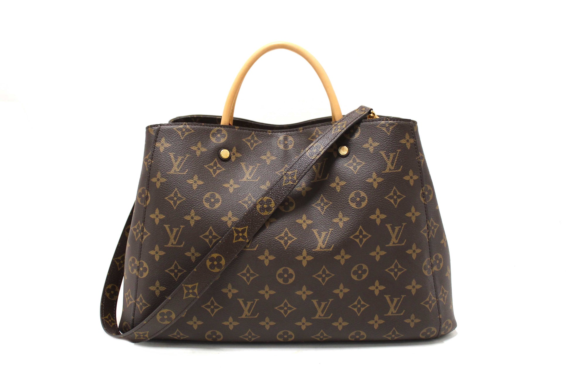 Louis Vuitton Classic Monogram Canvas Montaigne GM Handbag