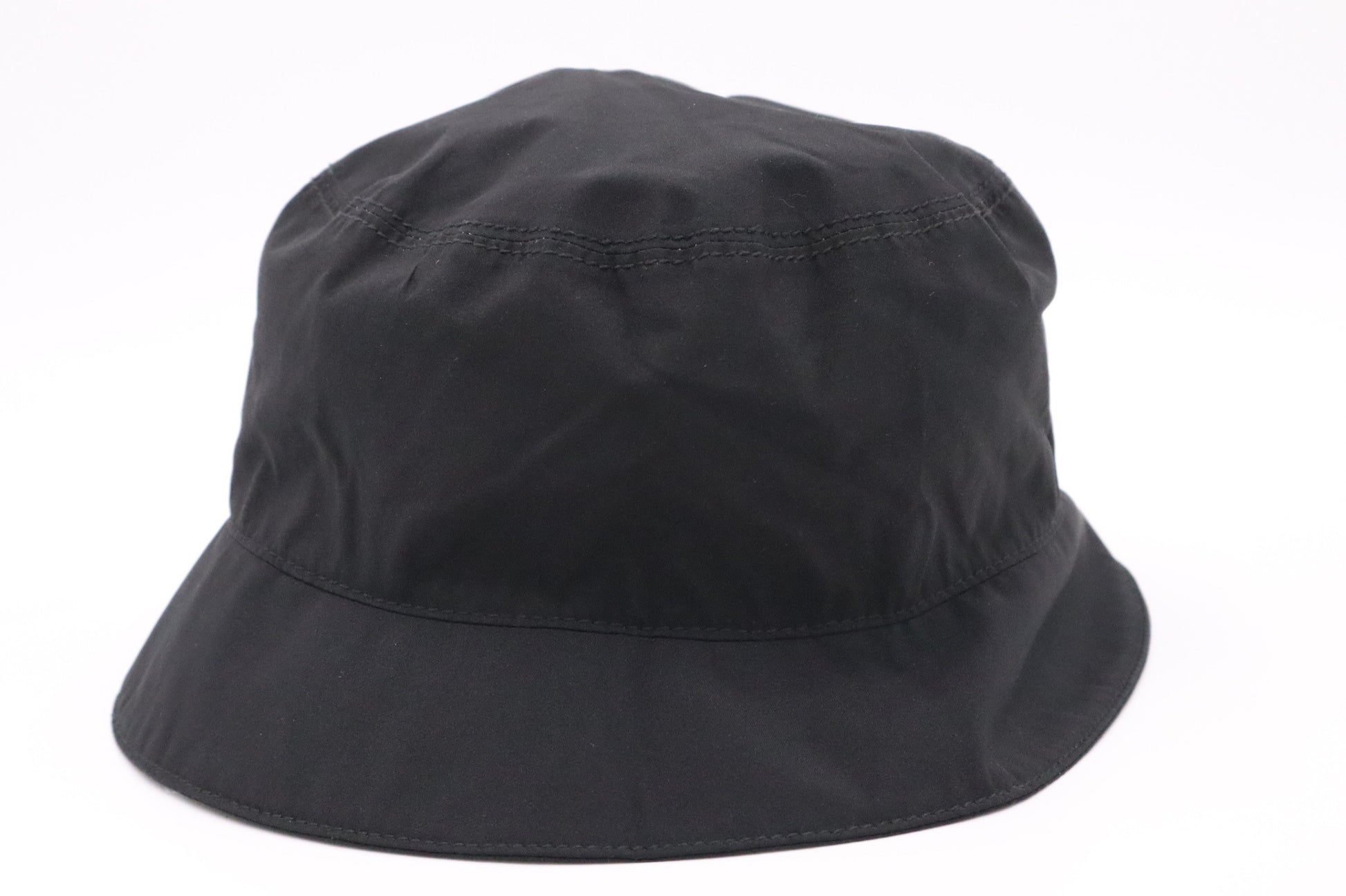 Prada Hat In Handbag Nylon Black Bucket Bag