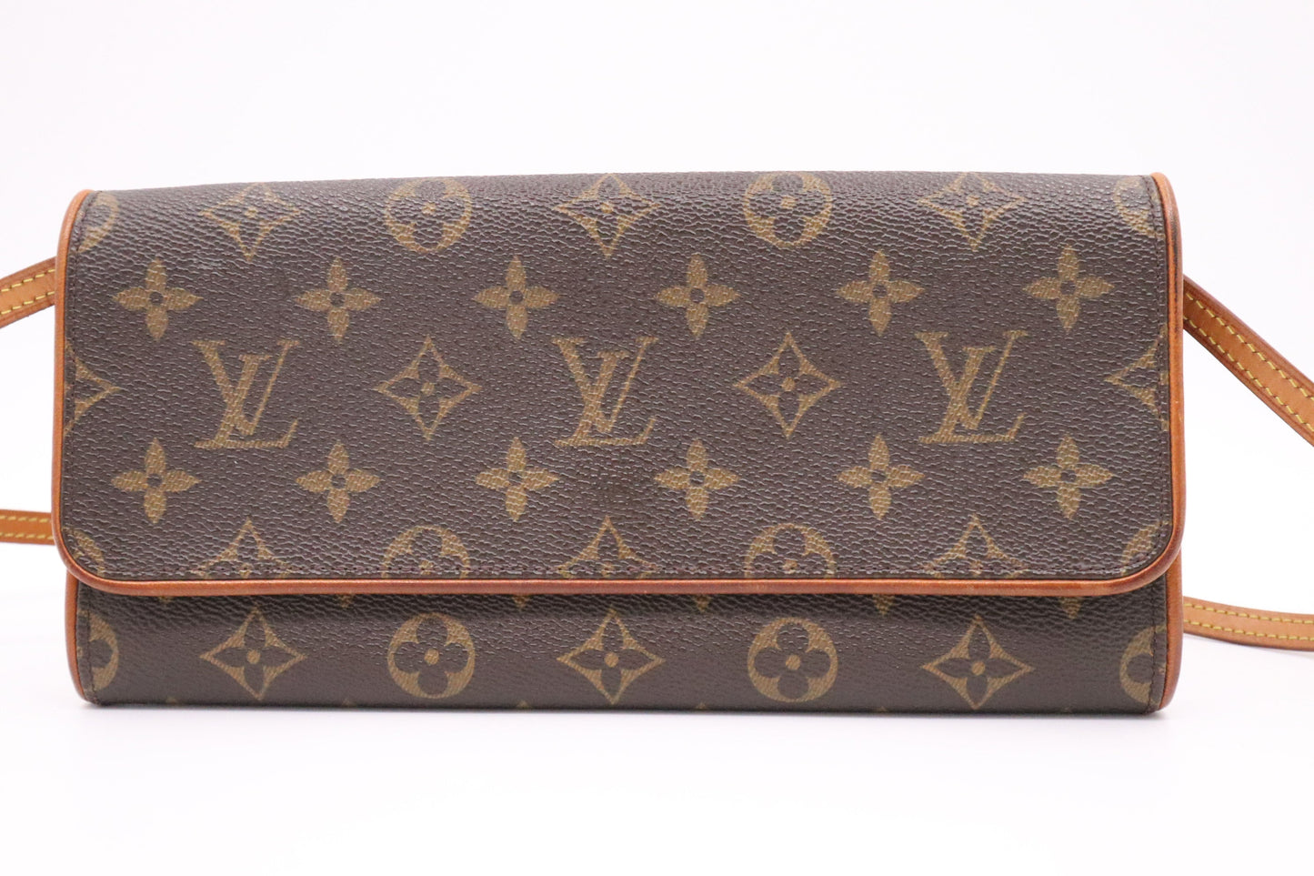 Louis Vuitton Pochette Twin GM Monogram Canvas Clutch Bag