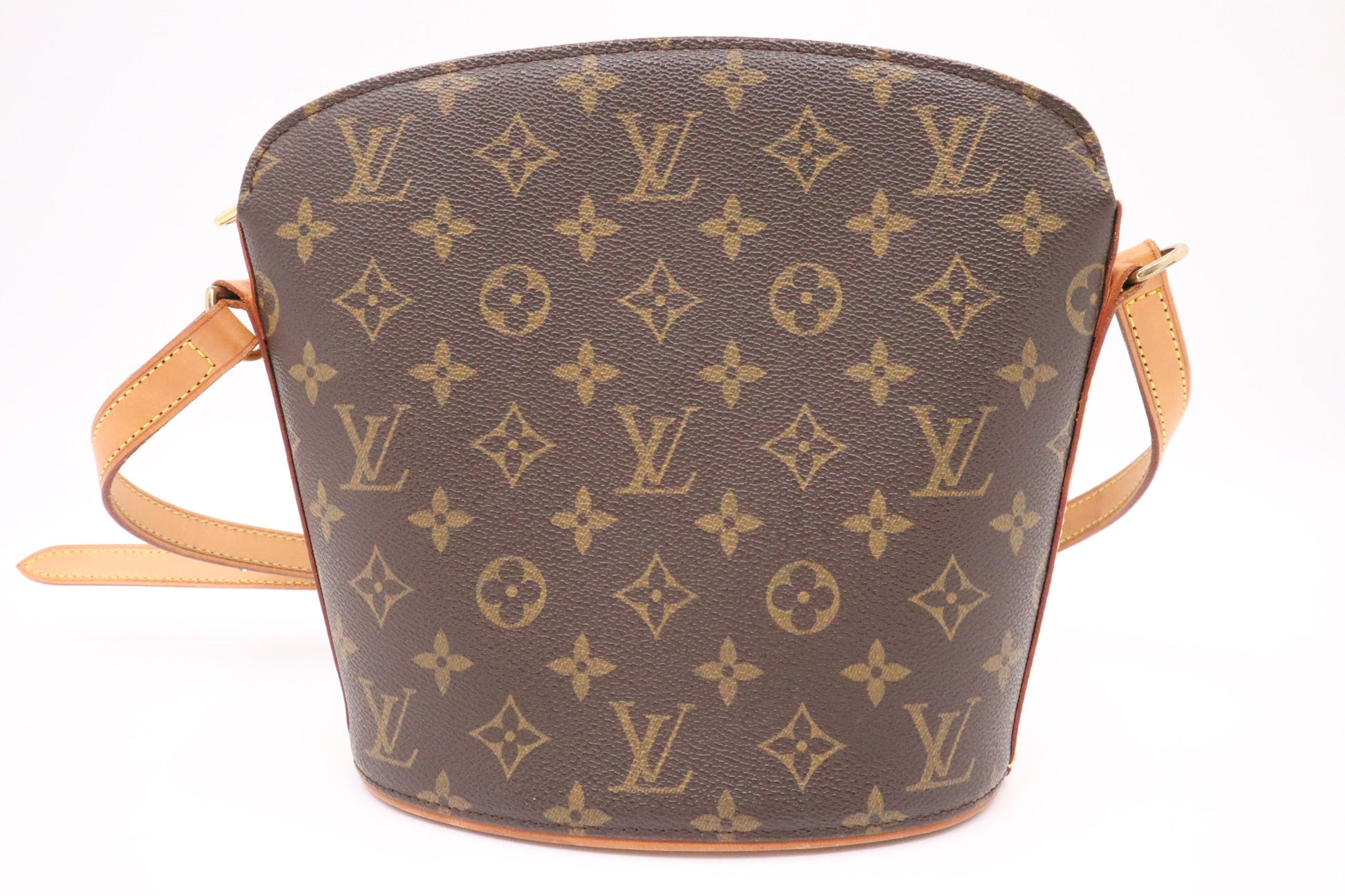 Louis Vuitton Drouot Monogram Canvas Handbag Canvas 2