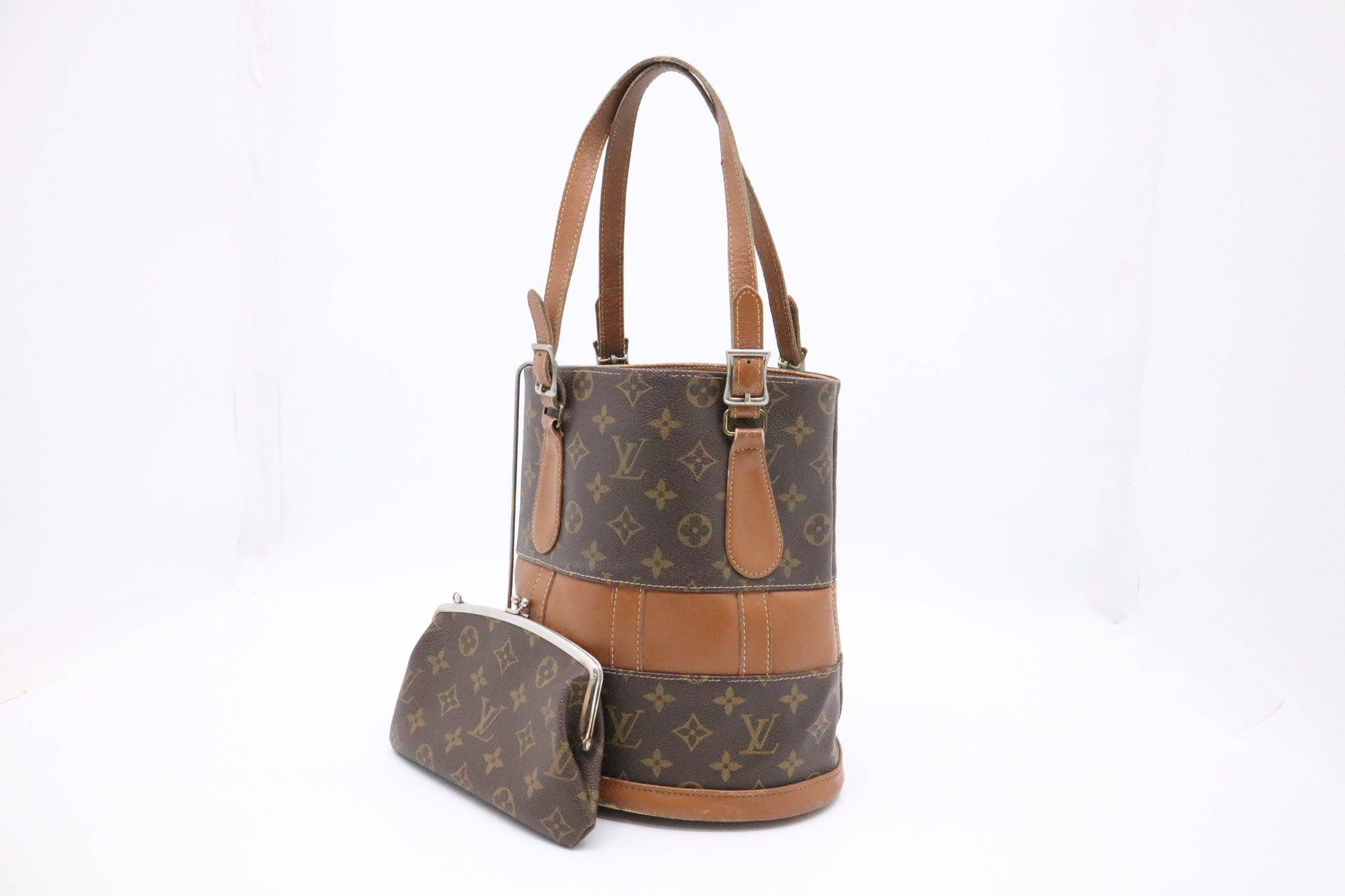Louis Vuitton French Company Bucket PM Monogram Canvas Bucket Bag Canvas 2