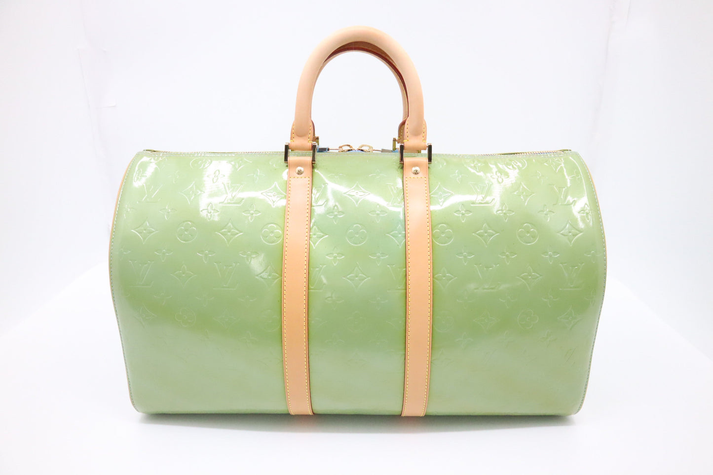 Louis Vuitton Mercer Light Vernis Green Handbag