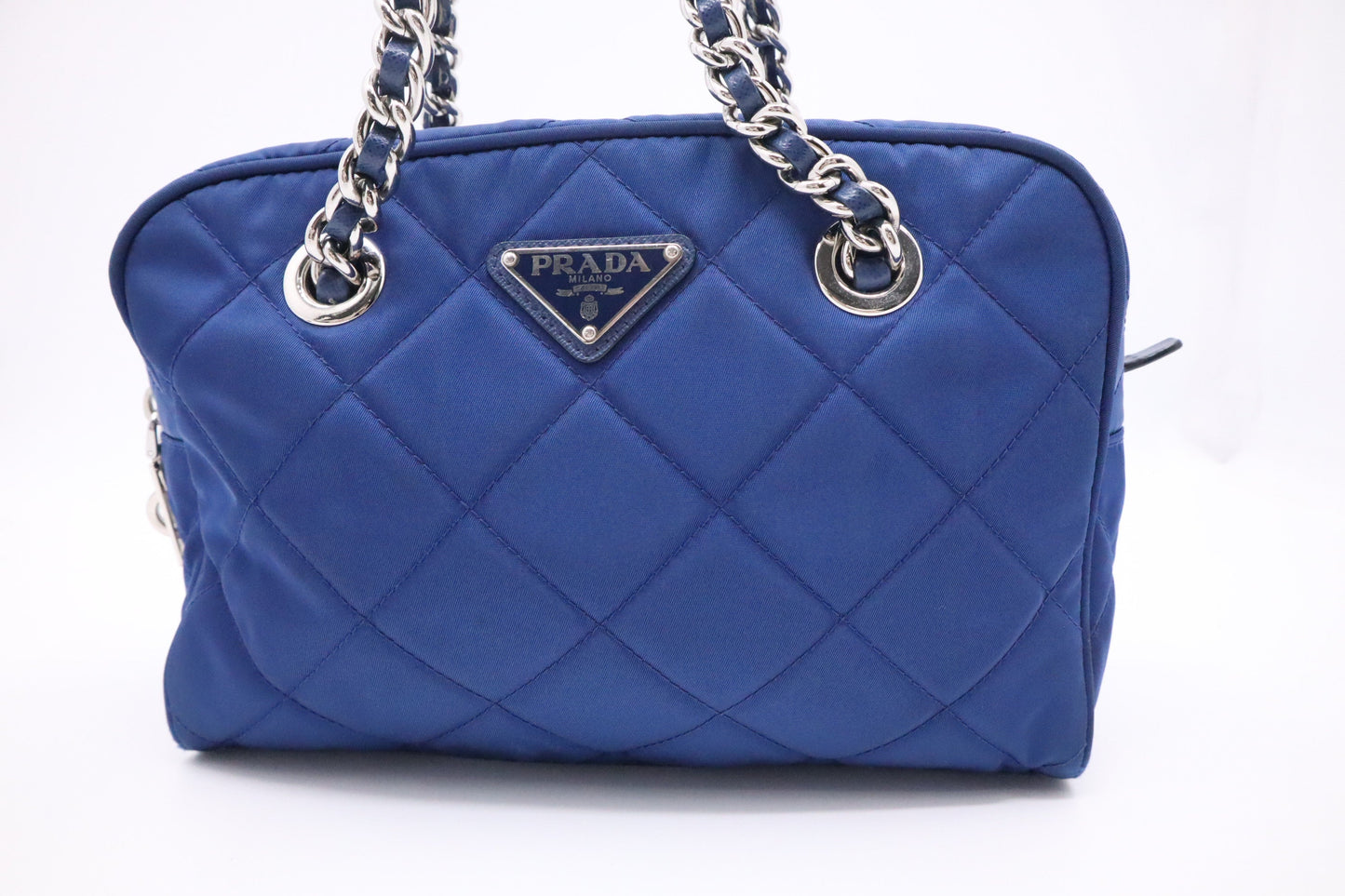 Prada Shoulder Bag In Nylon Blue