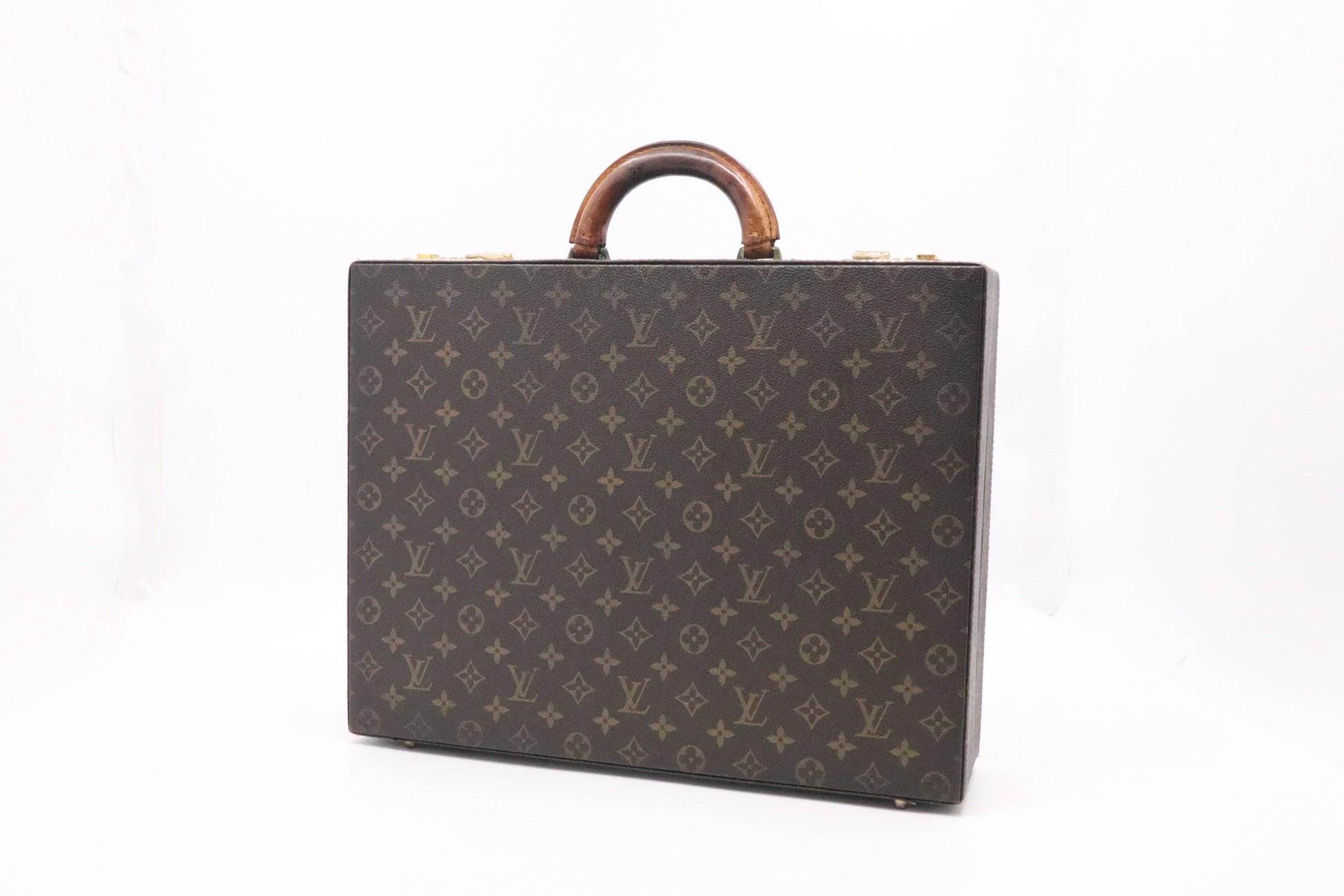 Louis Vuitton Crusher Briefcase Monogram Canvas Handbag