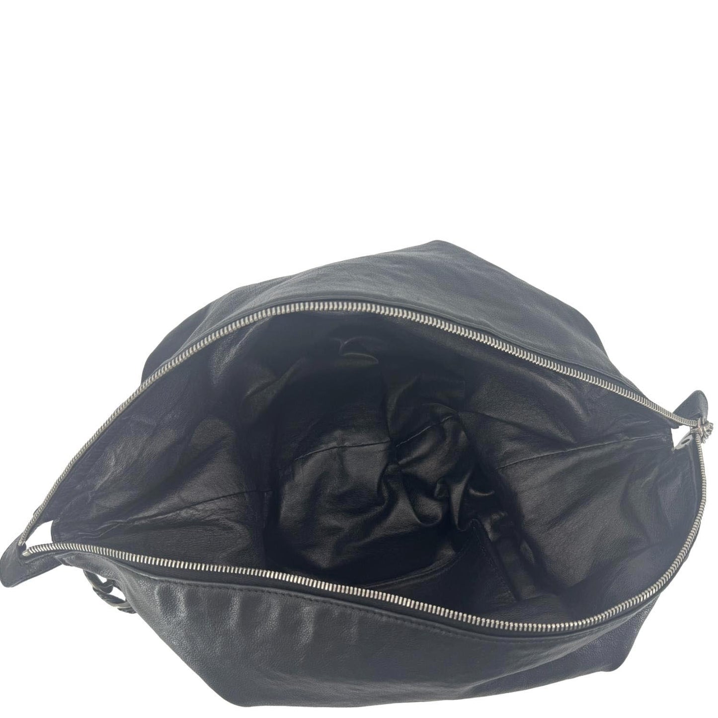 Chanel Modern Hobo Leather Calfskin Black Travel Bag Hobo 1