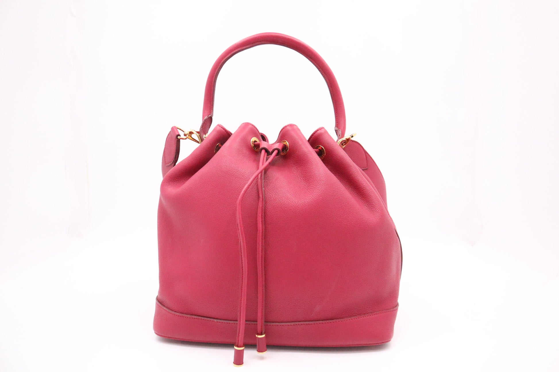 Louis Vuitton Noe Magenta Taurillon Leather Handbag