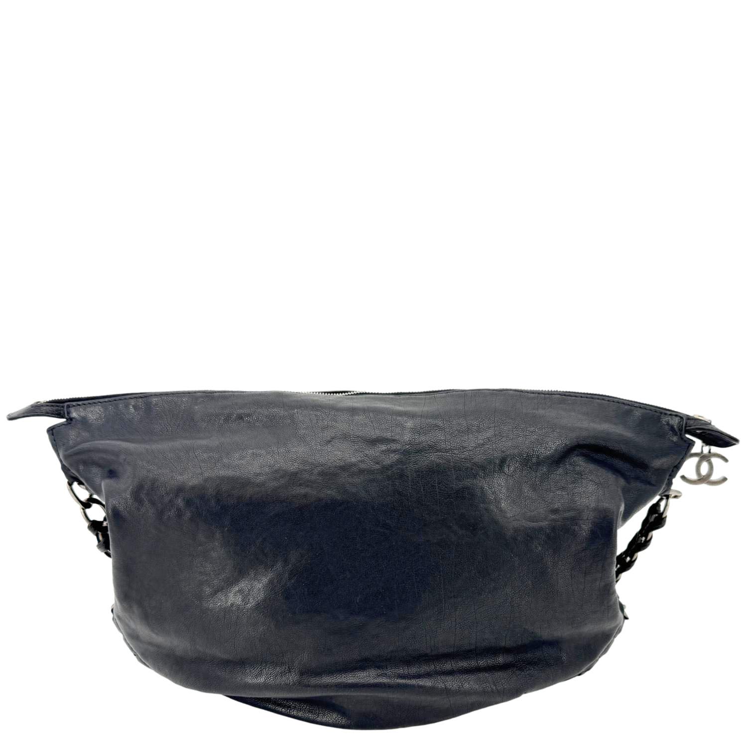 Chanel Modern Hobo Leather Calfskin Black Travel Bag Hobo 1