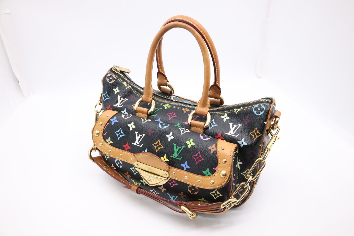 Louis Vuitton Rita Monogram Multicolor Black Canvas Handbag Monogram Canvas