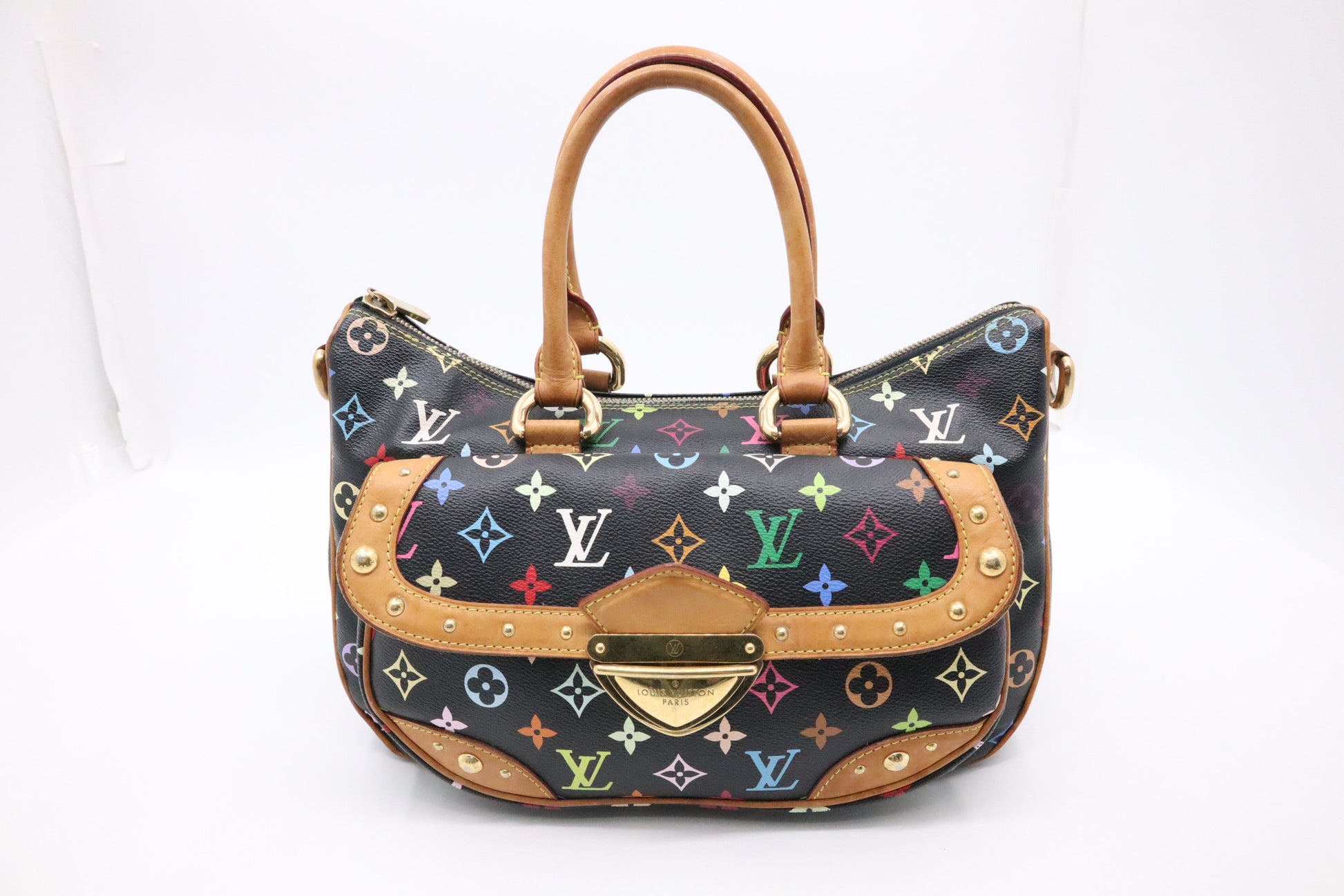 Louis Vuitton Rita Monogram Multicolor Black Canvas Handbag Monogram Canvas