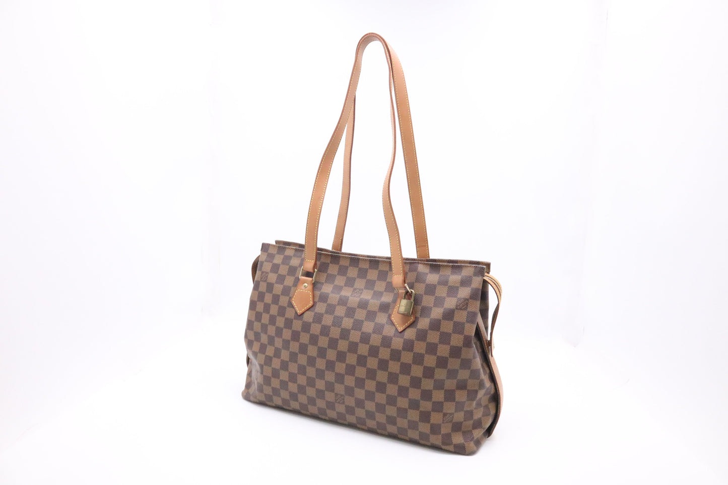 Louis Vuitton Columbine Ebene Damier Canvas Handbag