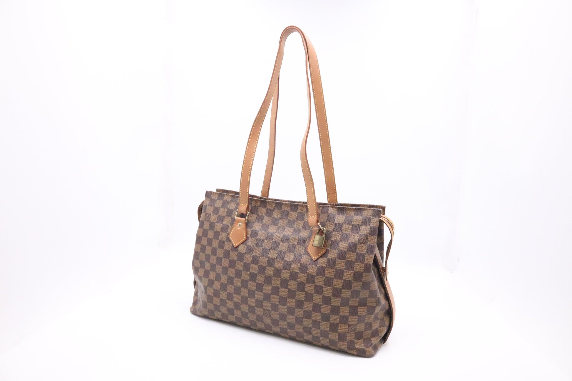 Louis Vuitton Columbine Ebene Damier Canvas Handbag