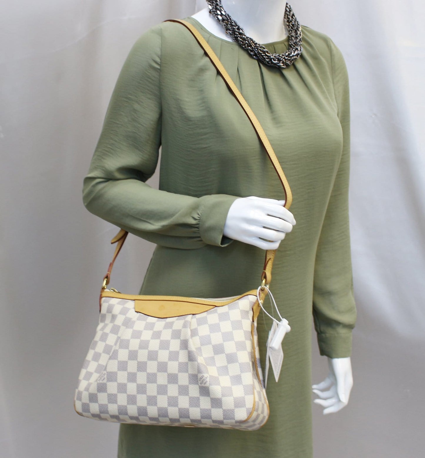 Louis Damier Azur Siracusa Pm Shoulder Crossbody Crossbody Bag