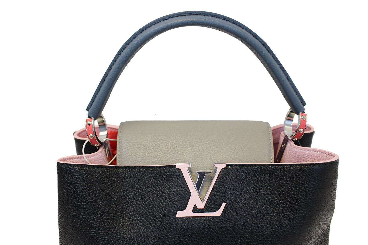 Louis Taurillon Capucines Mm Bag Leather Black Travel Bag