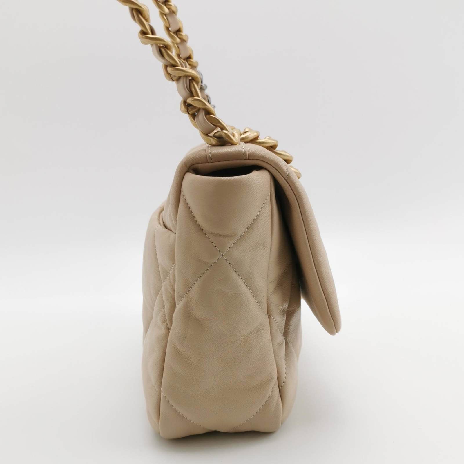 Chanel 19 Beige Small Crossbody Bag