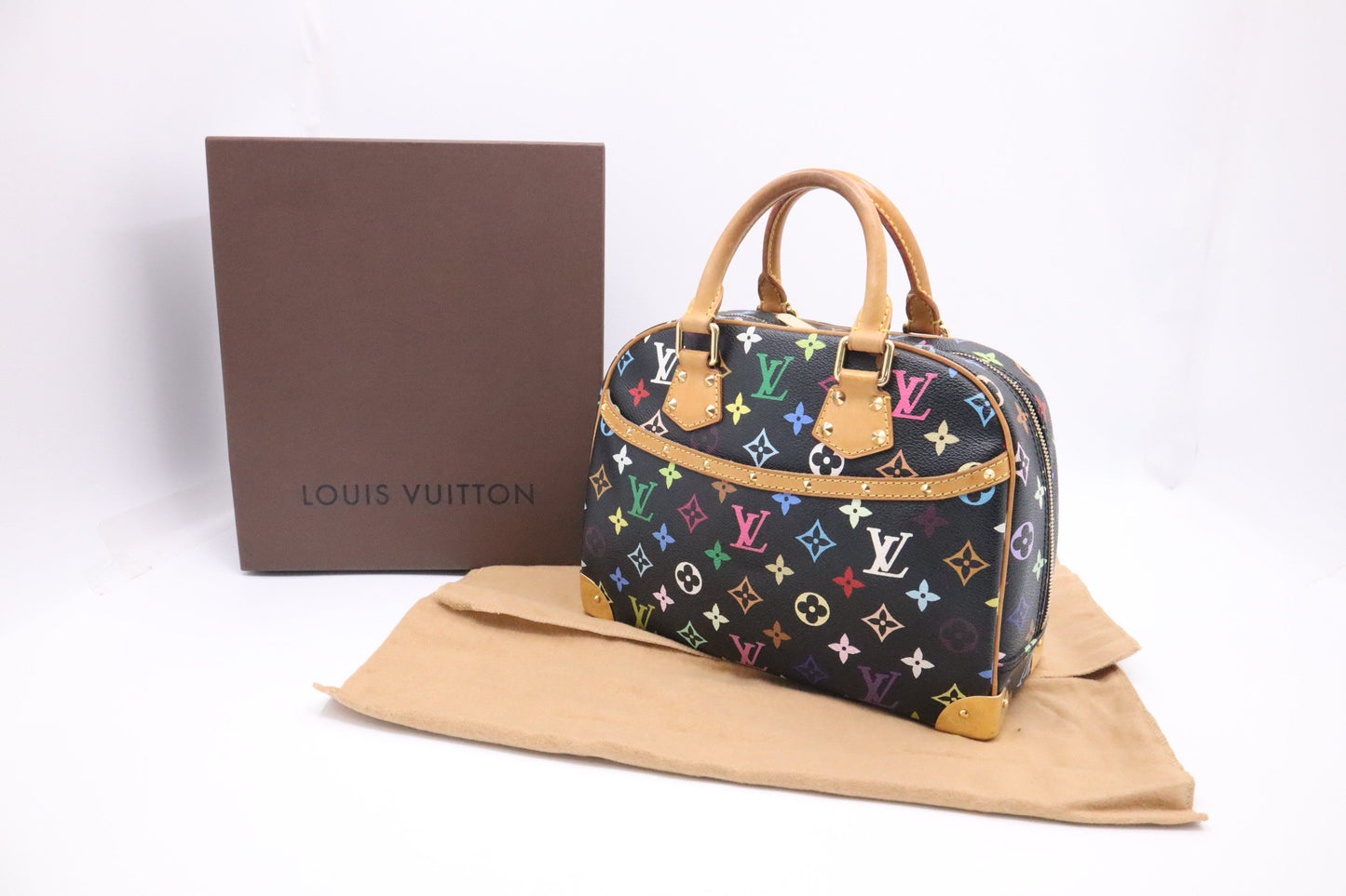Louis Vuitton Trouville Multicolor Black Canvas Handbag
