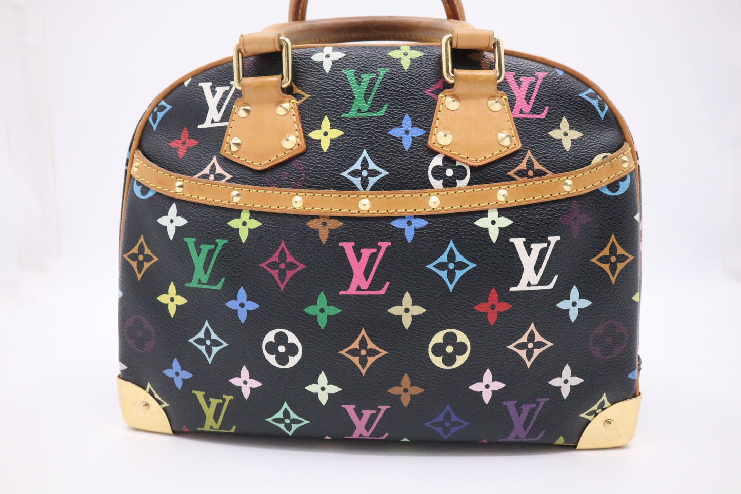 Louis Vuitton Trouville Multicolor Black Canvas Handbag