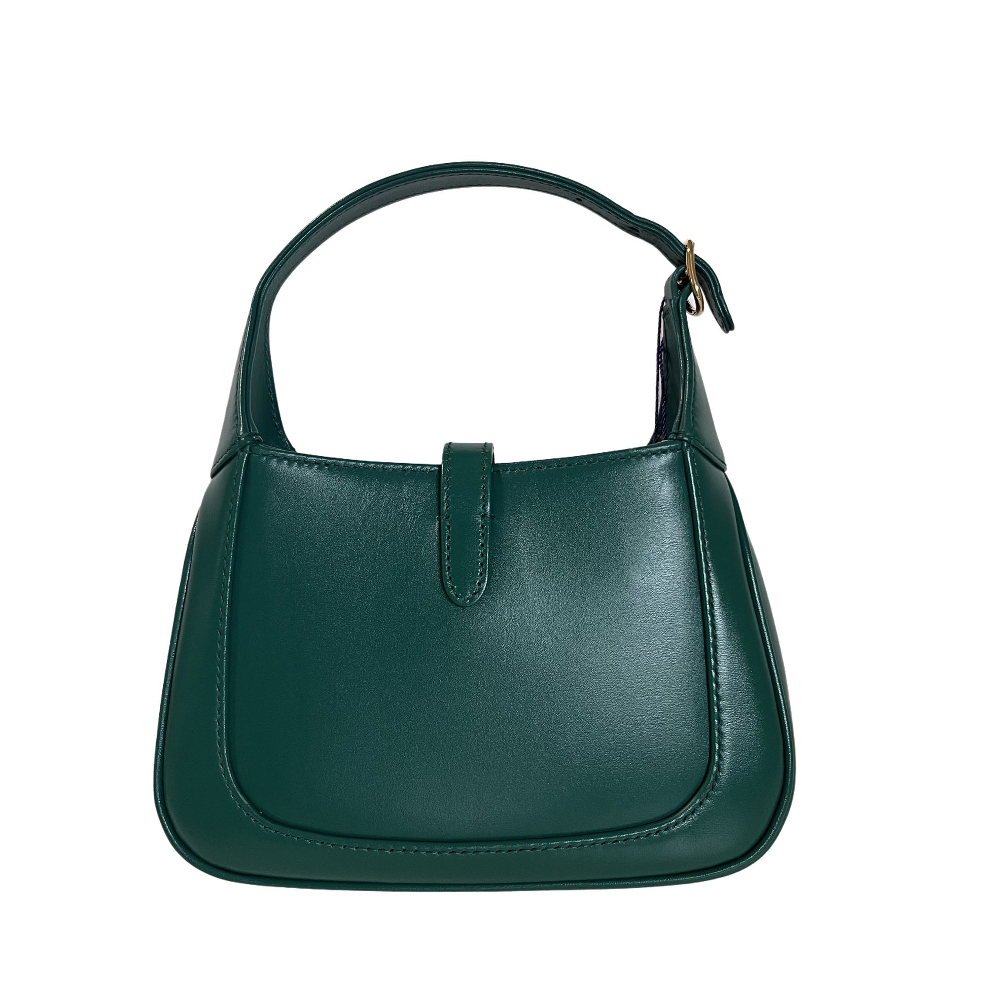 Gucci Jackie Handbag In With Adjustable Strap Giftable Leather Green Travel Bag