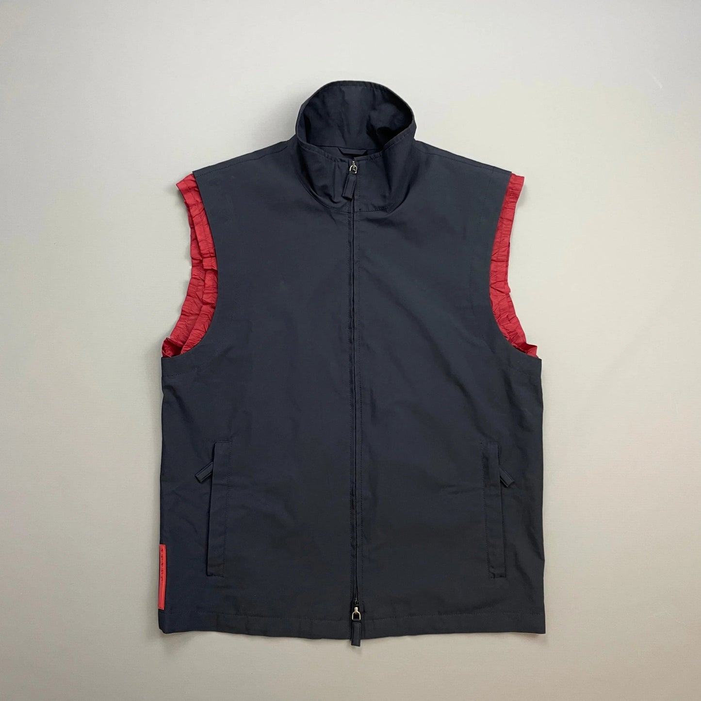 Prada Handbag Sport 00s Technical Gilet Vest Navy