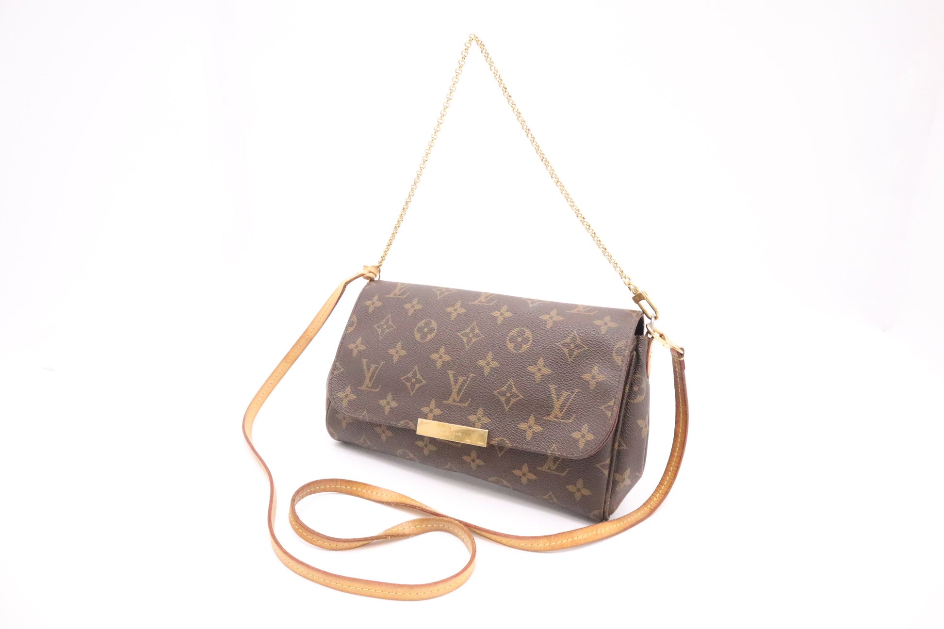 Louis Vuitton Favorite MM Monogram Canvas Handbag Canvas 1