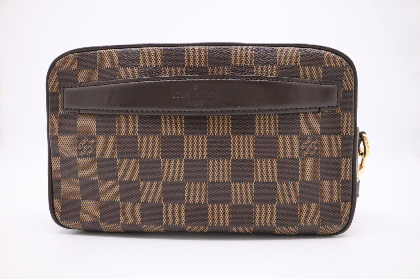 Louis Vuitton Saint Paul Pochette Ebene Canvas Damier Clutch Bag