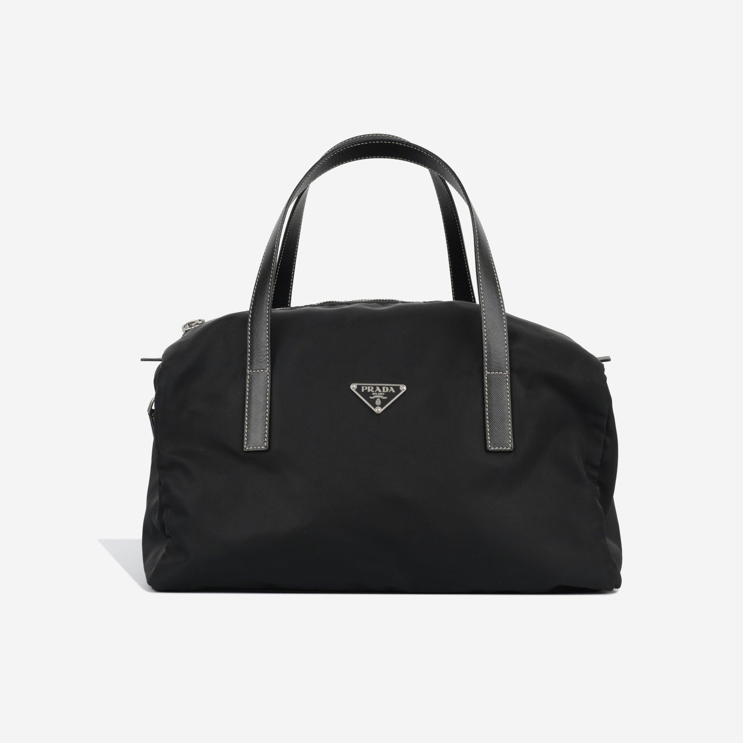 Prada Bowling Bag Nylon Crossbody Bag