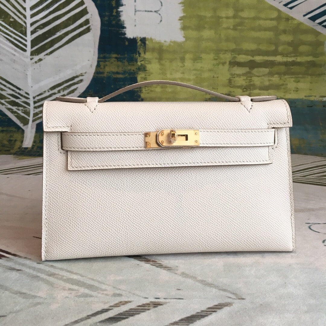 Top Quality Kelly Pochettee For Women Toned White Gold Travel Bag
